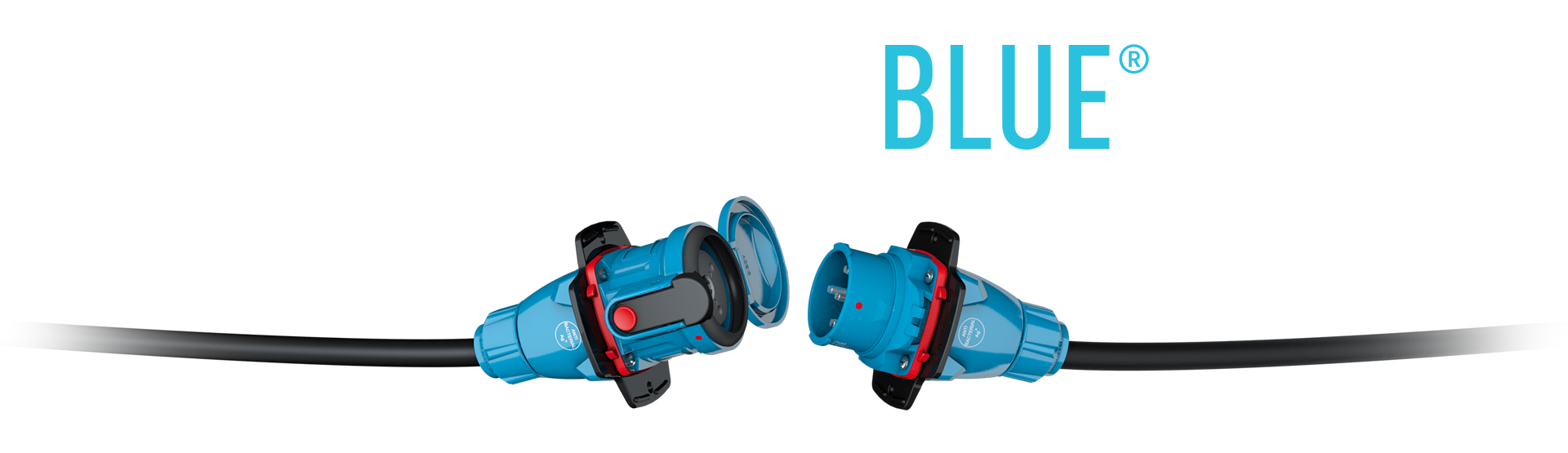 Plug-into-Blue-plug-connector-white